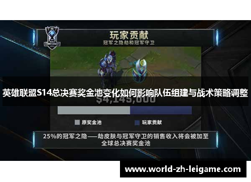 英雄联盟S14总决赛奖金池变化如何影响队伍组建与战术策略调整